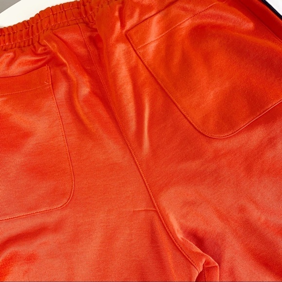 AMI Paris Taped Logo Track Pant Orange Men’s Size Small Straight leg - Picture 11 of 11